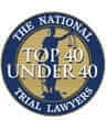National Trial Lawyers Top 40 under 40 badge